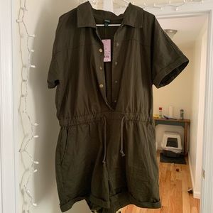 Olive Green romper